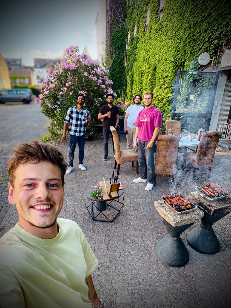 ProtocolHero team at a shared summer BBQ